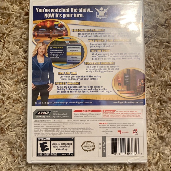 🔥NIB🔥Biggest Loser Challenge Wii Game - Picture 4 of 4